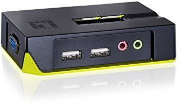 LevelOne,590221,KVM-0221 AA82-Port USBKVM-Switch mit Audio