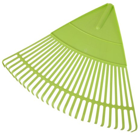 Xclou Garden Laubbesen Kunststoff, 62x54cm ohne Stiel, Grün, Kehrbreite ca. 54 cm