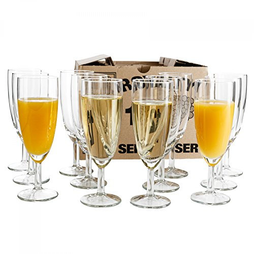 Van Well - Set di 12 bicchieri da spumante Royalty, 0,1 l, diametro 50 mm, altezza 160 mm, calici da champagne e prosecco, per feste e ristoranti