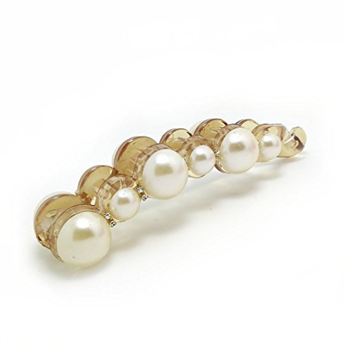 Meilliwish Perle Banane Haarklammer (H49)(Braun)