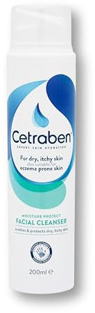 Cetraben Moisture Protect Facial Cleanser, For All Skin Types, Suitable For Daily Use, Hydrates Skin, Gentle Skin Care Facial Cleanser, 1 x 200ml