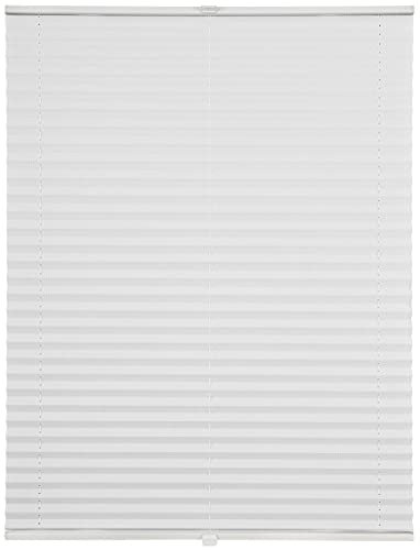 ondeco Plissee auf Maß Fusion für alle Fenster innen, Montage in Glasleiste mit Spannschuh, Sonnenschutz-Rollo lichtschutz und Blickdicht Weiß Fusion B: 121-130 cm, H: 40-100 cm