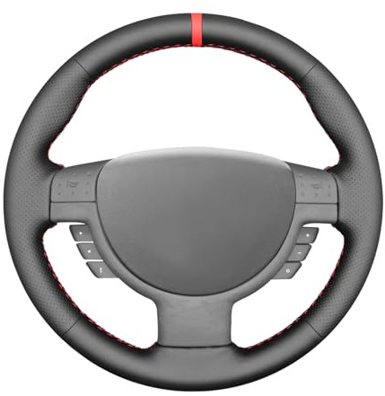 MEWANT Lenkradbezug für Opel Corsa C/Combo C Lenkradhülle aus Kunstleder Mikrofaser Leder per Hand Nähen