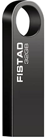 Memoria USB de 32 GB Memoria Flash USB 2.0 Portátil Mini Impermeable Pendrive con Carcasa de Metal para PC/Tableta (Gris)