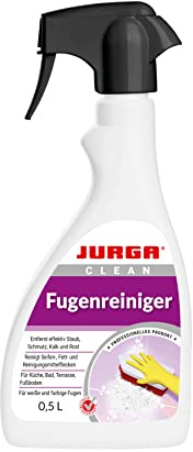 JURGA Fugenreiniger 0,5 L Fliesenreiniger Intensiv, Kalkreiniger Bad & Küche, Kalkentferner Fliesen, streifenfreie Reinigung