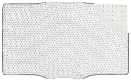 Inphysio Memory Foam Kissen Anti-Falten, Anti-Aging - Ergonomisches Kissen Schlafkomfort auf der Seite und auf dem Rücken - Kissen für schmerzende Nacken - 65 x 41 x 11 cm