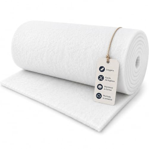 JPstraps Ouate rembourrée 160 cm x 250 g/m² - Microfibre polyester 100% pour tapisserie, vêtements, coussins et couettes (Blanc, 200 cm x 160 cm)