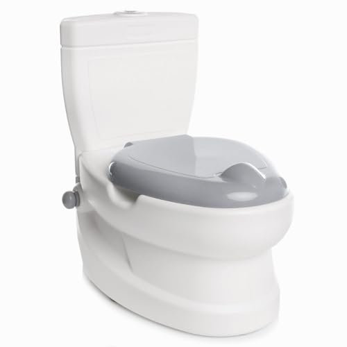 ebebek baby plus Educational Fun Potty | Splash Guard, Lightweight Portable Potty Great for Travel | Fun Kids Toilet Seat to Encourage Practice for Toddler Baby Children Infants (Dark Grey)
