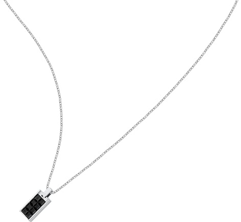 Morellato Collana Uomo in Acciaio, Zirconi Neri, Collezione Urban - SABH39