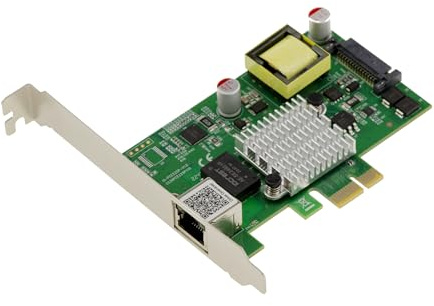 KALEA-INFORMATIQUE PCIe-Karte 2.5 Gigabit PoE Power Over Ethernet 10 100 1000 1G 2.5G Leistung 30W Chipsatz Intel I225.