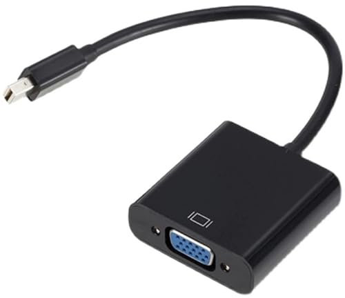 Multibao Thunderbolt Mini Display Port DP to VGA Cable Adapter For APPLE Mac Macbook Black