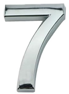 Hausnummer 1PC Ziffer Türschild Haus Schublade Zeichen Ziffern 0 bis 9 Kunststoff Nummernschild Hotel Home Aufkleber Adresse Türetikett Hausnummernschild(Color:7)