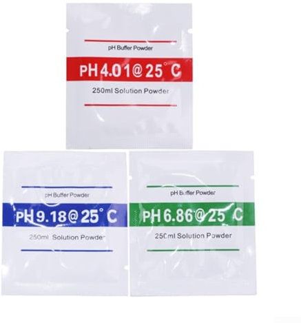 Labor-pH-Messgerät, Kalibrierungs-Set 4.01, 6.86, 9.18, Pufferlösungen, hochpräzise Prüfung (15 Stück)