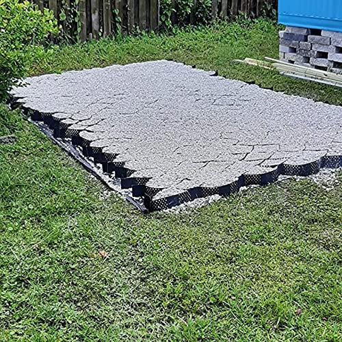 Stabilisateur de Gravier Grille Géo Stabilisateur De Pavage En Gravier, Géogrilles De Soutènement Pour Allées De Patio, Parkings, Berges De Ruisseaux Et Contrôle De L'érosion(5x10 m/16.5x33 ft)