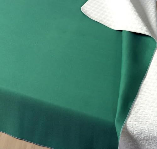 Galeone - Biancheria e Tessuti Mollettone Tavolo Rettangolare con Bordo [ANTIURTO, ANTISCIVOLO] Mollettone Gommato Tavolo, Tovaglia Copritavolo Gommato Antimacchia, Panno da Gioco