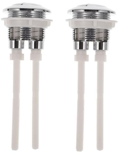 Holibanna 2 Piezas Interruptor Tapa del Inodoro Botones Dobles para Tanque De Inodoro Botones Pulsadores para Tanque De Agua De Botón De Descarga del Baño para Cisterna