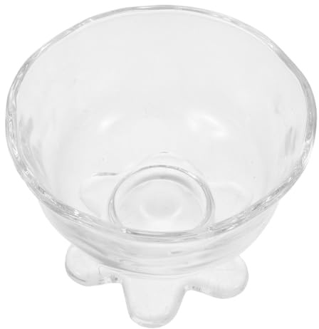Gadpiparty Coupe à dessert sur pied en verre : petit bol en verre sur pied 240 ml pour glaces, smoothies, yaourts, salades de fruits – transparent et élégant pour mariages et fêtes
