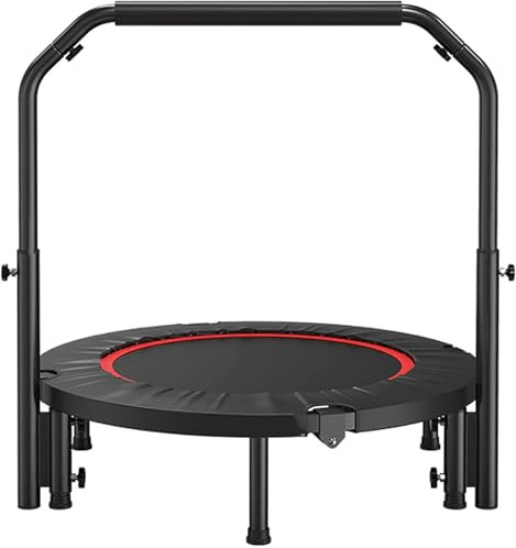 Mini trampolino pieghevole, con manico in schiuma regolabile, per esercizi, per adulti, carico massimo 150 kg, per allenamento al chiuso e all'aperto