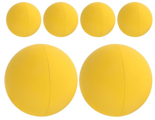 Parliky 6 Palline Rimbalzanti in Gomma per Racquetball e Squash Set di Palline da Allenamento ad Alta Elasticità per per Giochi al Chiuso e all’Aperto Miglioramento Coordinazione