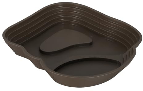 Alasum Bassine de Bain pour Lézard et Tortue en PVC Solide avec Rampe Antidérapante, Gamelle pour Tortue Ergonomique pour Terrarium et Usage Extérieur