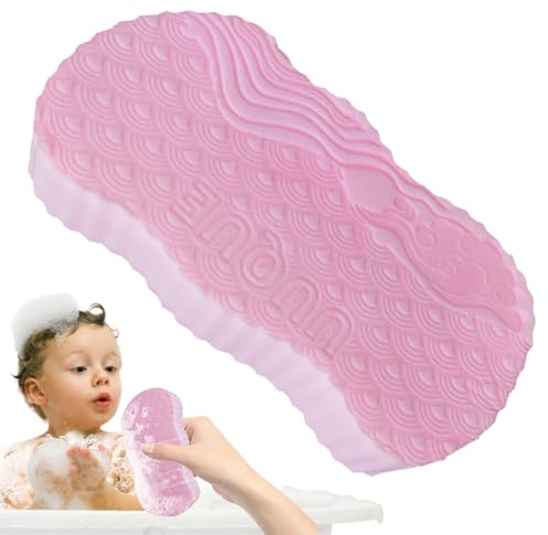 Babytvätt, babybad | dubbelsidiga duschsvampar för bad | babypartyborste, babybadtillbehör, skonsamt för barn