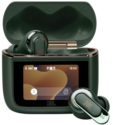JBL Tour Pro 3, Kabellose Noise-Cancelling-Ohrhörer, Grün | Kopfhörer mit intelligenter Ladebox, Bluetooth 5.3, 40 Stunden Akkulaufzeit, JBL Spatial 360 Sound mit Head Tracking