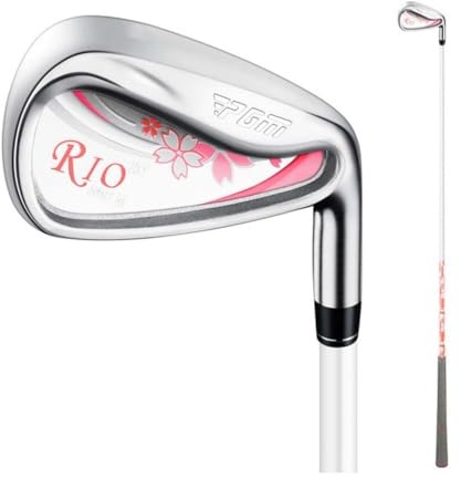 Golf Club #6/7/8/9/P/S Right Handed Womens Iron Pitching Sand Wedge Club with Steel or Carbon Shaft (#8,with Carbon Shaft)