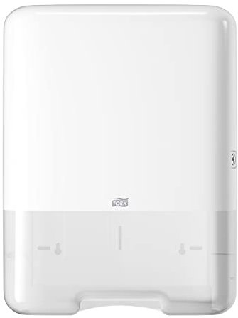 Tork 553000 Dispensador Mini de Toallas de Mano Plegadas en C y ZZ, Blanco
