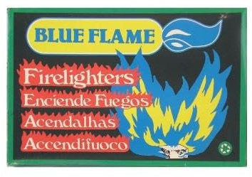 Pastiglie di accensione Blue Flame per barbecue, camini, forni, bracieri, tavolette accendifuoco, 96 cubetti, colore: Bianco