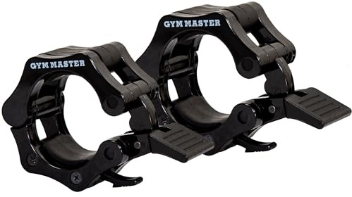 GYM MASTER Pair of Quick Release Weight Bar Clamp Collars - Olympic 2 50mm
