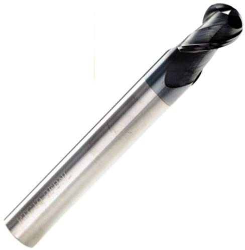 4mm Solid Carbide 2 Flute Ballnose Slot Drill TiAlN Coated/Ball Nose End Mill