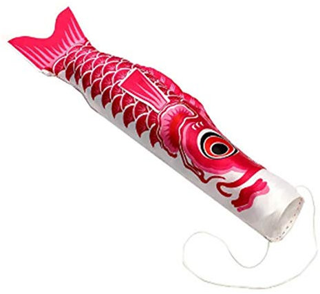 JenNiFer 70Cm Koi Nobori Karpfen Fahne Wind Sock Koinobori Fisch Fahne Hängen - Rosa
