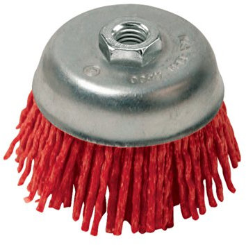 75mm COARSE Rotary Nylon Filament Wire Cup Brush – M14 Female Thread for Angle Grinders – SPARK FREE Wood & Metal Paint Remover Preparation
