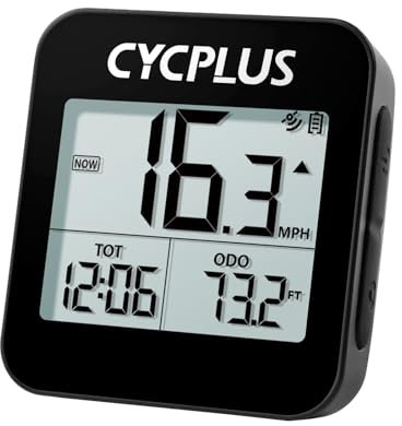 CYCPLUS GPS Fahrradcomputer Drahtlose Fahrradtacho Radcomputer IPX6 Wasserdichter Kilometerzähler GPS-Tachometer Radfahren G1(Neu Aufgerüstet)