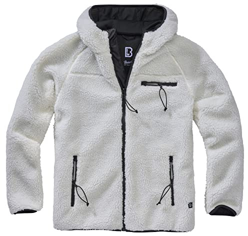 Brandit Arbetsjacka i teddyfleece, Vit, XXL
