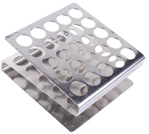 Edelstahl Reagenzglas Rack Z-form Test Röhren Halterung Für Schule Und Labor Leicht Und Langlebig Für Aufbewahrung Und Organisation Von Reagenzgläsern