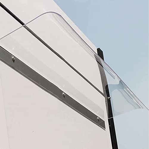 Canopy Outdoor Patio Waterproof Year Round, Modern Clear Polycarbonate Door Canopy Awning for Back Door, Porch, Patio, Window, UV Protection, Multiple Size ( Color : Facade , Size : 50*80cm/19.7*31.5i