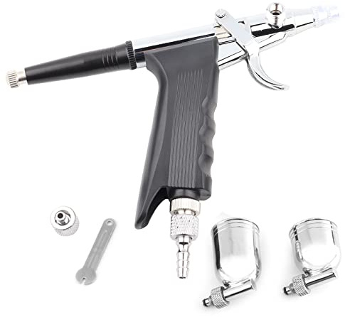 Aerógrafo De Pintura, Aerógrafo De Gatillo De Pistola De Pulverización De Alimentación Lateral De 2 Tazas Multiusos para Pintura De Arte 166