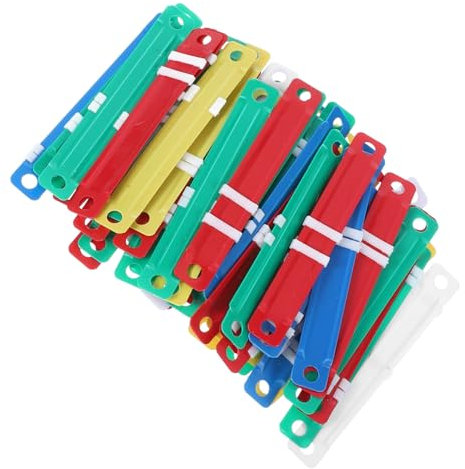 VILLFUL 100stücke Binder Spine Ersatzclips Für Notebook Ordner Ringbücher Zubehör Langlebige Stabile Bindemechanismen Zur Dokumentenorganisation Und Diy-loose-leaf-buch-erstellung
