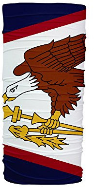 Unisex Nackenwärmer Flagge Von Amerikanisch-Samoa Gesichtsschutz Bequem Schlauchschal Multifunktion Halstuch Für Sportarten Wandern Outdoor