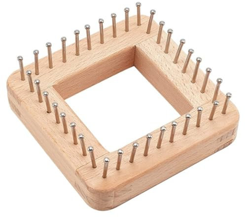 SEWOART Strickset für Mützen und Schals aus Holz 10 x 10 cm für Erwachsene -Strickset Maschine zum Basteln