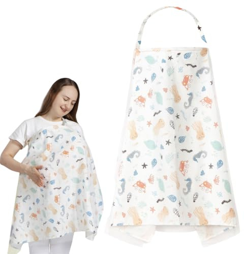 Stillschürze, Stilltuch für Unterwegs, Stilltuch Stillschürze, Stilltuch Stillschürze con Verstellbarer Riemen, Stilltuch zum Stillen von Babys, Still-Abdeckung Geschenke für Mutter