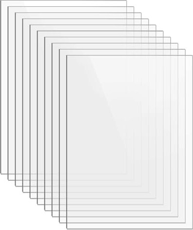 Szaboviktoria 10 Pièces 10 X 15 cm Plexiglass 1mm, Plexiglass Plaque Transparent, Plaque Plexiglas Transparent, Plaque Plastique Rigide, Plaque Acrylique Transparente, Pour Cadres Photo, Peinture