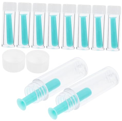 minkissy 10pièces Dissolvant Silicone Pour Retirer Lentilles Souples Et Rigides Kit De Réparation Avec Outils De Démontage Et Accessoires Pour Lentilles De Contact