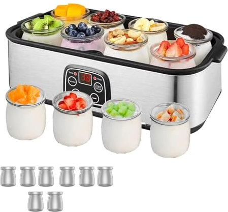 Ein zeitmodularer myrig-joghurtmixer, 1400ML Von allem selbstgefertigten joghurt, acht gläser. Ideal für den haushaltsgebrauch