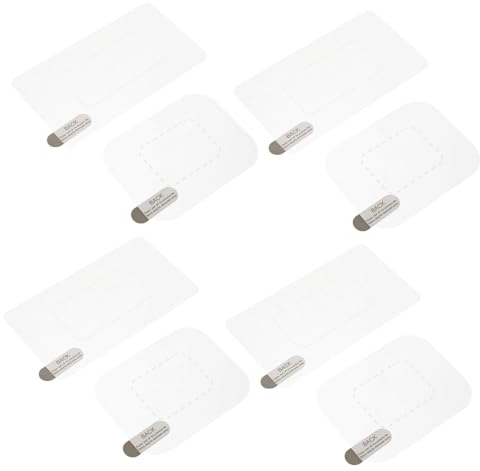 SWOOMEY 8pièces Film De Electrostatique pour Caméra De Tableau De Bord Autocollants Adhésifs pour Pare-Brise Installation Facile Repositionnement Pratique Anti-Rayures