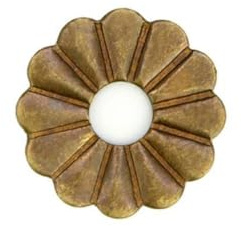 Enwye 10 Arandelas de latón para Placa Trasera, Juntas Decorativas para Muebles clásicos, Accesorios de herrajes de Bronce