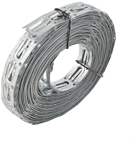 Floor Heating Cable Straps Clips for Roof Gutter Cable Installation, 10m Heating Wire Fixing Clip, Galvanized Steel Erosion Resistant Heating Cable Clips with 21mm Width