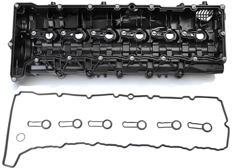 Cylinder Head Valve Rocker Camshaft Cover with Gasket Bolts, for BMW 3/4/5/7 Series, for X3/X4/X5/X6, 3.0L, 2004-2019, 11127823181, 11128515732, 11128515745