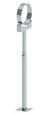 Schornstein - Unterstützung h = 800 bis 1200 mm bei 150mm Innendurchmesser, 0,6mm Wandstärke, Edelstahl
